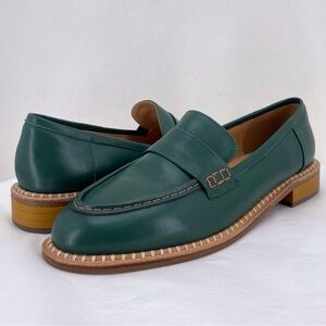 Fogeena green loafers